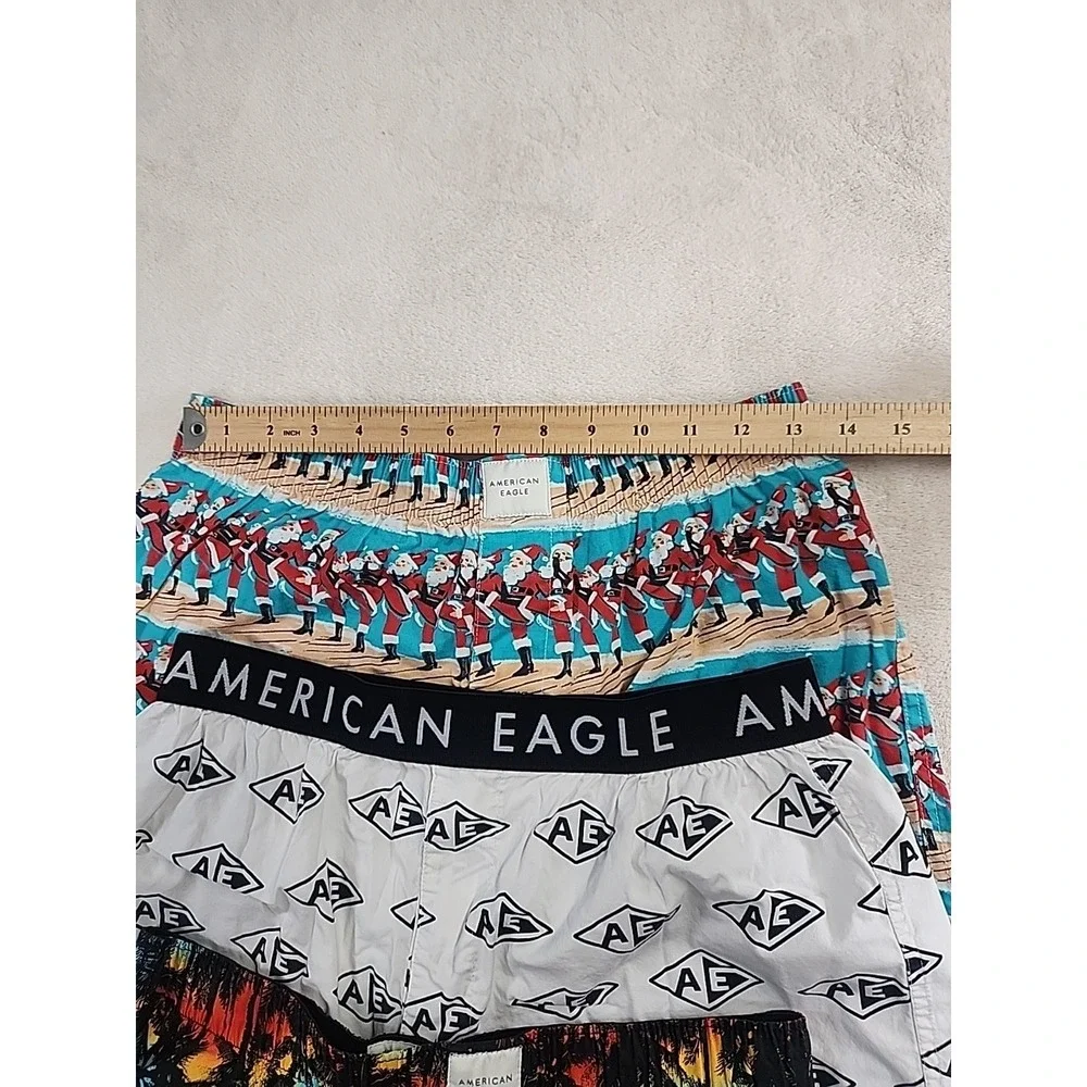 Men's Cotton Boxers Lot 3 American Eagle 32-34